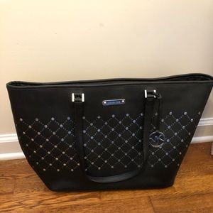 Michael Kors large black and silver purse